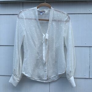 Express Tops - Polka Dot Button Down Express Tops - Polka Dot Button Down